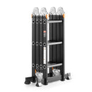 SucceBuy Multi-Purpose Folding Ladder 7-in-1 Tall Step Ladder A Frame Adjustable Telescoping for Household Outdoor Work