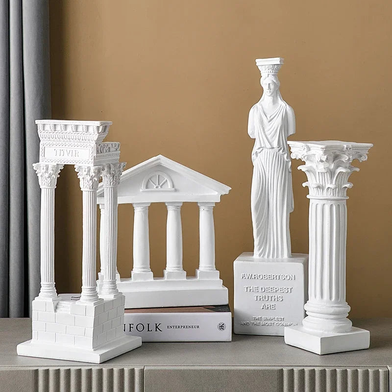 Nordic Decoration Accessories Creative Classic Greek Architectural Sculpture Goddess Statues for Decoration Nordic Style Decor