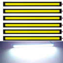 6 Stück superhelle 17 cm LED COB Nebelscheinwerfer Auto DRL LED-Streifen Tagfahrlichtleiste 12V 6500K Auto Innenraum Styling Lampe