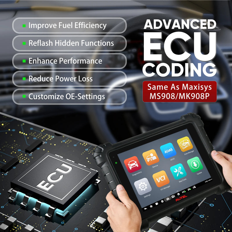Autel MaxiSYS MS906 Pro Car Scan Tool OBD2 Bi-Directional Diagnostic Scanner For ECU Coding All Systems Diagnostic PK MS906BT