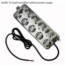 DC48V Ultrasonic Industrial Humidifier 10/12 Head Fog Sprayer Fogger Mist Maker Greenhouse Fog Generator Without Power Supply