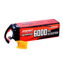 SUNPADOW 4S Rechargeable Lipo Battery 14.8V 6000mAh 70C Soft Pack with XT90 for RC Buggy Truggy Vehicles Car Boat TrucK Tank