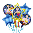 Superhero Theme Kid Birthday Balloon Party Decoration Wonders Woman Banner Cake Card Set Baby Shower Globos Party Event Supplies
