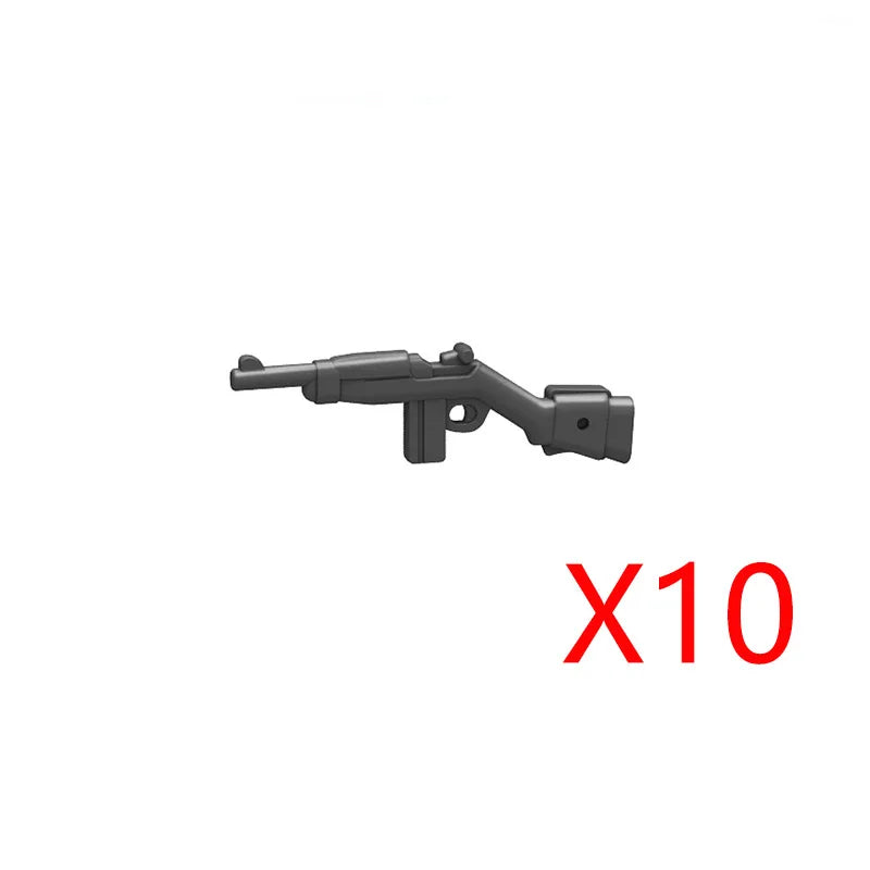 WWII Military Building Blocks Accessories Soldier Figures Weapons Box Rifle Submachine Gun AKM Shield Mini Brick Toy K003 Gift