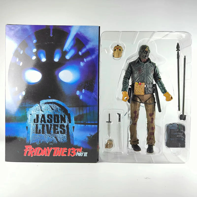 The 13th Figure Toys NECA Friday Freddy Jason Voorhees Blood Action Figure Jason Collectible Model Christmas Halloween Gifts