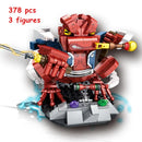 Ninja Bijuu Uzumaki Naruto Kurama Kyuubi Nine Tailed Fox Building Blocks Kit Classic Cartoon Anime Movie Model Kid Toys Gift