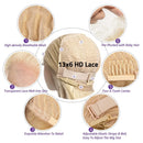 613 Blonde Honey Colored Body Wave 13x6 Frontal Full HD Transparent Lace Human Hair Wigs Lace Front Preplucked Wig Black Women