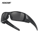 KDEAM Men's Fishing Sunglasses All Black Shades With Carrying Zipper Case 2024 New Arrivals