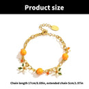 R2LE Trendy Orange Bracelet Jewelry Accessory for Fashionable Individuals Wear