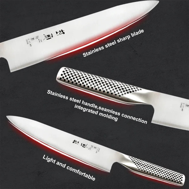Japanese Kitchen Knives Set Fish Fillet Stainless Steel Meat Cleaver Chef Knife Sushi Knife Santoku Knife Cooking Tools