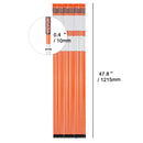 SucceBuy Driveway Markers 48 inch 0.4 inch Diameter Fiberglass Poles Snow Stakes For Parking Lots Walkways Easy Visibility