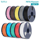 SUNLU 10KG PETG/ABS Filamente 10 Rollen 3D-Filament 1KG/Rolle 1.75mm 100% Filament ordentlich aufgereiht für den 3D-Druck aus der EU USA