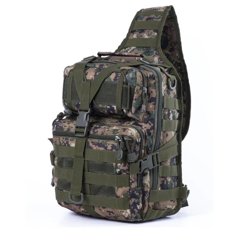 Oxford Sling Backpack Small Sling Rover Shoulder Bag Molle Outdoor Camping Daypack Backpack With Adjustable Strap