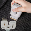 Lint Ball Remover Dual Head Travel Portable White Manual Trimmer Cleaning Supplies (For Clothes Sweaters) 1PC