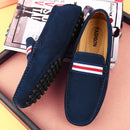 Suede Leather Men Shoes Casual Formal Man Loafers Handmade Moccasins Italian Breathable Slip on Male Boat Shoes Walking Footwear