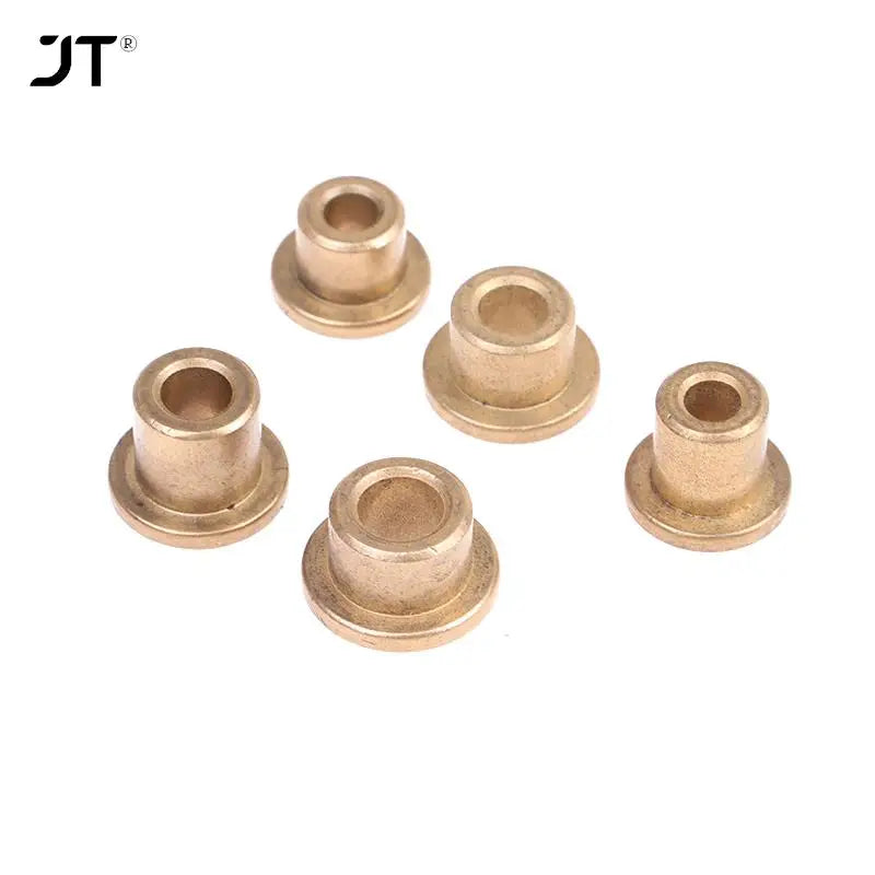 5pcs Mini Brass Bushing Shaft 1mm 2mm 3mm 4mm 5mm Rudder Flange Shafting Sleeve Bearing for RC Bait Boat DIY Model Accessories