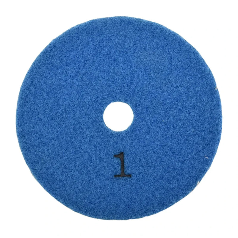 3PC Polishing Pads Granite Polishing Tool Pad Sanding Disc 4 Inch 100mm Dry/Wet Diamond 3 Step Polishing Granite Marble Disk