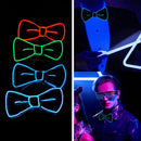 Glow in the Dark LED Bow Tie Luminous Flashing Necktie For Birthday Party Wedding Christmas Decoration Halloween Cosplay Costume