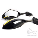 1 Pair Motorcycle LED Turn Signal Mirrors For HONDA CBR600RR 1000RR 500R SUZUKI SXR1000 Hayabusa SV650S GSXR600 GSXR750