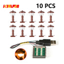 10PCS 0.8mm Pin RGB LED Building Blocks USB Lamp DIY Street Light City Electric Decorate 1X1 Brick Compatible All Brands
