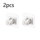 Set of 2/4/8 Self Adhesive Hooks Punch-free Curtain Rod Clip Hook Window Curtains Wall Hanging Holder Household Clamp Fixed Clip