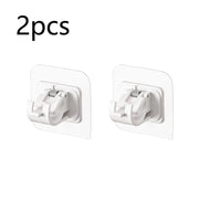 Set of 2/4/8 Self Adhesive Hooks Punch-free Curtain Rod Clip Hook Window Curtains Wall Hanging Holder Household Clamp Fixed Clip