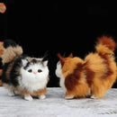 Simulation Katze Hängende Verzierung Stofftiere Katzen Pelzige Figur Realistische Plüsch Kätzchen Figuren Fensterbank TV-Schrank Desktop Dekor