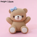 Pink Blue Bear Cake Topper Baby Shower Boy Girl Birthday Party Cake Decor Adult Birthday Gifts Wedding Cake Decorating Baking