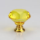 30mm Diamond Shape Design Crystal Glass Knobs Cupboard Pulls Drawer Knobs Kitchen Cabinet Handles Furniture Handle Hardware