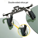 Metall-Clip-Polarisierte Sonnenbrille Praktische randlose Flip-up-Sonnenbrille für Korrektionsbrillen UV400 Polygonale Gläser