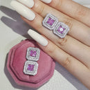 2026 Rosa Silber Farbe Zirkon Ohrstecker Für Frauen Ohrringe Mädchen Party Geschenk 1 Dollar Artikel Gothic kostenloser Versand y2k Schmuck Z7