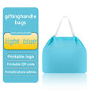 10pcs Plastic Drawstring Takeaway Bags Portable Fruit Lunch Box Gift Portable Drawstring Packaging Bags Custom Printed Logo