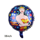 Superhero Theme Kid Birthday Balloon Party Decoration Wonders Woman Banner Cake Card Set Baby Shower Globos Party Event Supplies