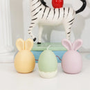 Nicole Bunny Eared Easter Egg Silicone Candle Mold Handmade Rabbit Easter Egg Chocolate Mould for DIY Candle Making Home Decor