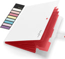 Expandable File Folder, Letter Size Organ Organizer, 5 File Pockets, Portable Organizer for School Office Supplies