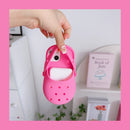 3D Cute Slippers Soft Silicone Phone Case for iPhone 16 Pro Max 15 14 13 12 11 Funny Breathable Shockproof Lanyard Strap Cover