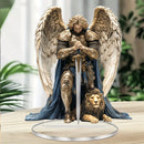 1pc Sacred Archangel Michael Desktop Decoration, Suitable for Home, Office, and Outdoor Spaces - Perfect Father's Day Gift