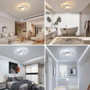 LED Ceiling Light Dimmable,Modern Ceiling Lamp with Remote Control 40W, Round LED Ceiling Light for Bedroom 3000K-6500K