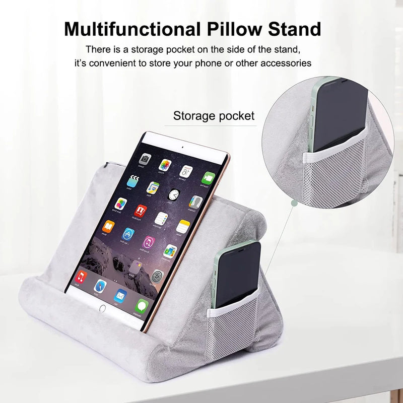 Tablet Bed Stand Multifunctional Pillow Tablet Stand for iPad Samsung Huawei Laptop Cell Phone Holder Support Bed Tablet Cushion