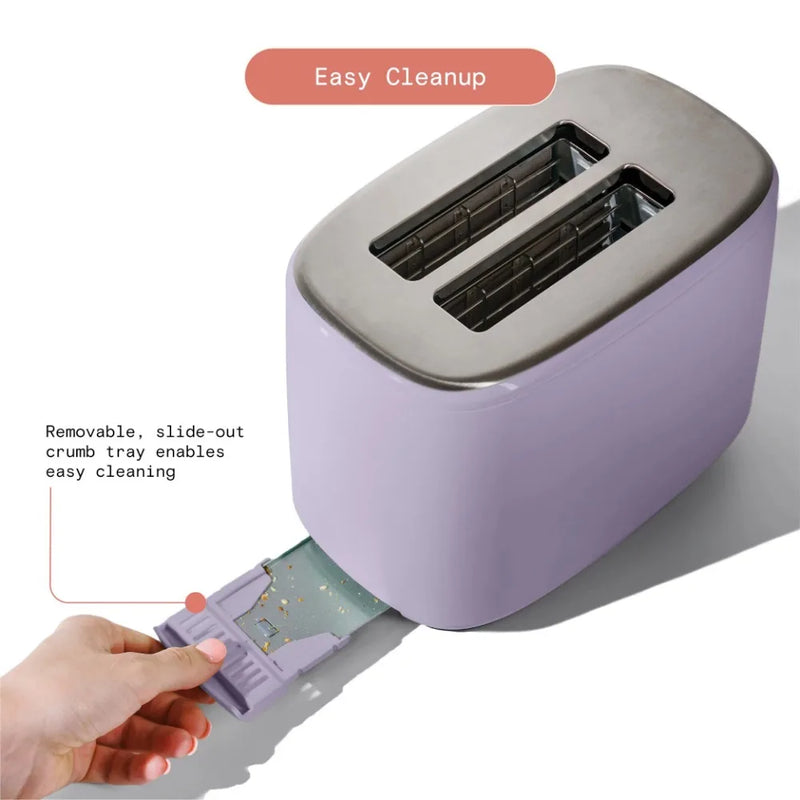 2023 New Beautiful 2 Slice Touchscreen Toaster, Lavender by Drew Barrymore