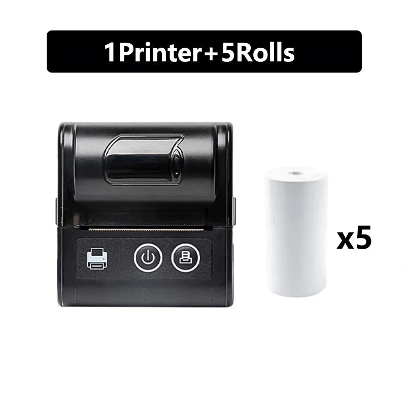 58MM Mini Pocket Thermal Receipt Printer Mobile Portable Ticket Bill Wireless Bluetooth USB Thermal POS Printer PC Android IOS