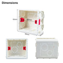 Wallpad Adjustable Fireproof Junction Box | 86x86mm Concrete Wiring Cassette