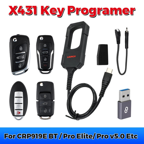 The Key Forge | X431 Key Programmer with Super Chip & 4 Universal Remotes