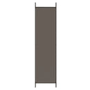 Divider with 5 Anthracite Panels 250x200 cm Fabric Home decoration products, partition screens, privacy screens