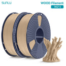 SUNLU 2KG Multiple Wood Filament Wood Texture PLA 3D Printer Filament 1.75MM 1kg/Spool Filament Fit Most FDM 3D Printers