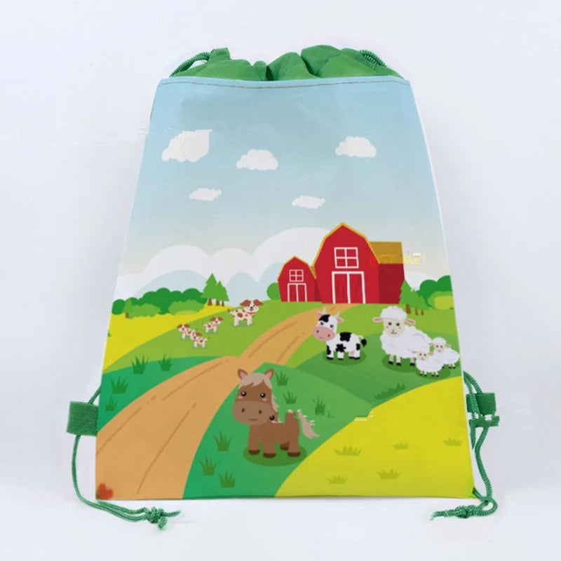 Farm Animal Theme Birthday Party Decorations Ranch Event Suppplies Cow Chicken Disposable Tableware Latex Aluminum Foil Balloon