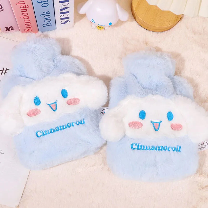 Cute Cartoon Cinnamoroll  Hello Kitty Hot Water Bag Water Bottle Winter Warmer Hand Warmer Household Portable Reusable Water Bag