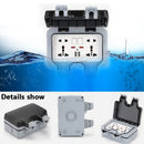Internationale universelle IP66 USB-Wand-Außensteckdose, wasserdicht, UK EU DE Korea, regenfestes Ladeanschlussgehäuse, wasserdichte Box