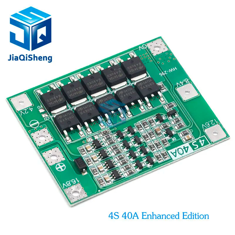 3S/4S 40A 60A Li-ion Lithium Battery Charger Protection Board 18650 BMS For Drill Motor 11.1V 12.6V/14.8V 16.8V Enhance/Balance