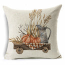 Thanksgiving Pumpkin Plant Pillowcases Linen Decor Throw Cushion Cover For Car Sofa Pillowcase Outdoor Garden Home Decoration